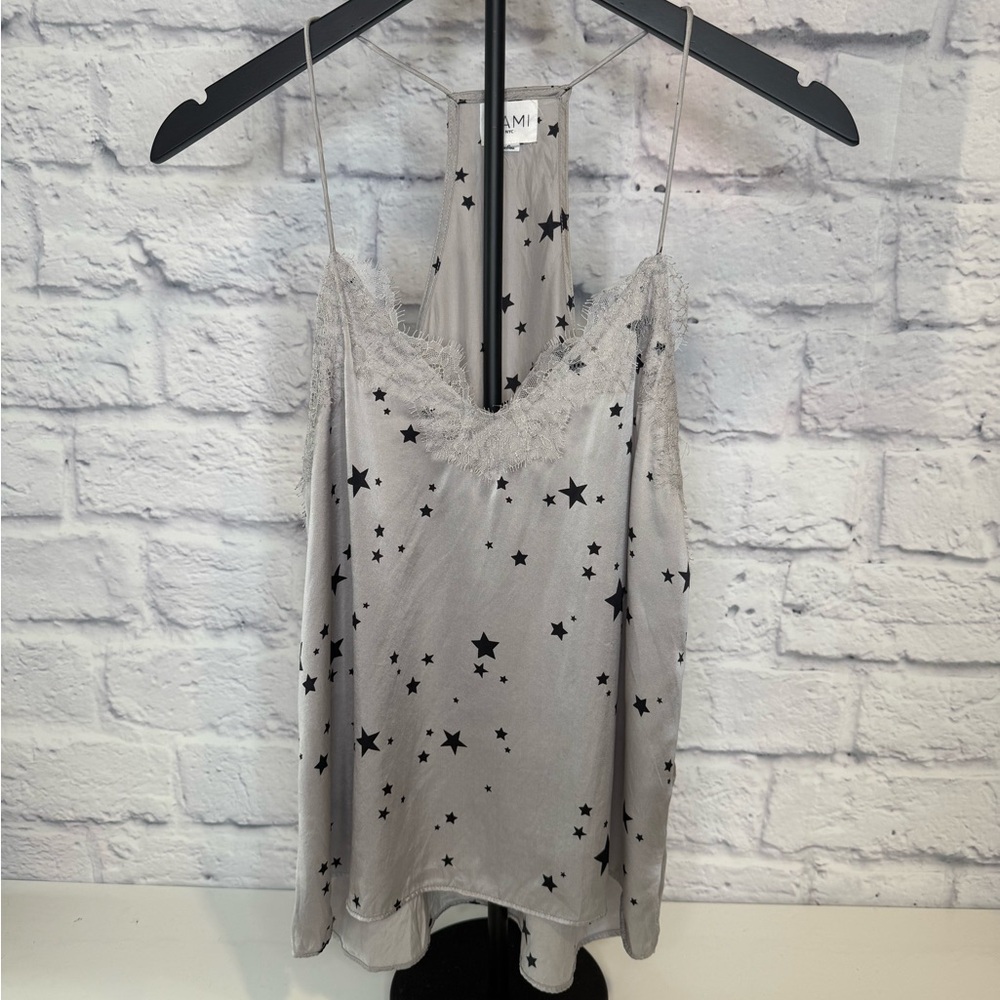 Cami NYC Star Print Gray Camisole